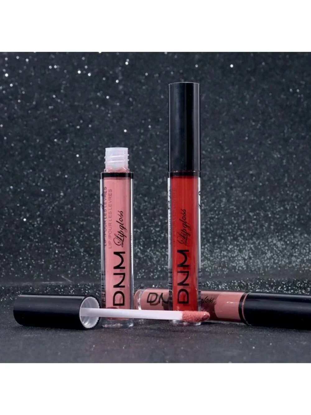Set34-Dark Red & Mauve & Maroon 3pcs Matte Liquid Lipstick Lip Gloss Kit